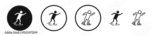 Ice skate icon set. vector icons for apps and website ui design