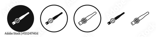 Kazoo icon set. vector icons for apps and website ui design