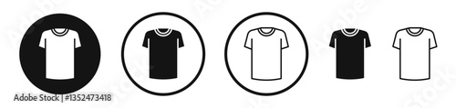 Shirt icon set. vector icons for apps and website ui design