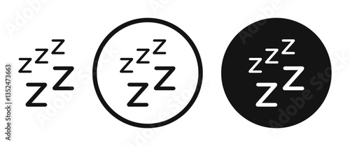 Snooze icon set. vector icons for apps and website ui design