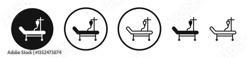 Stretcher icon set. vector icons for apps and website ui design