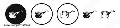 Sushi vector icon symbol. illustration sign collection.