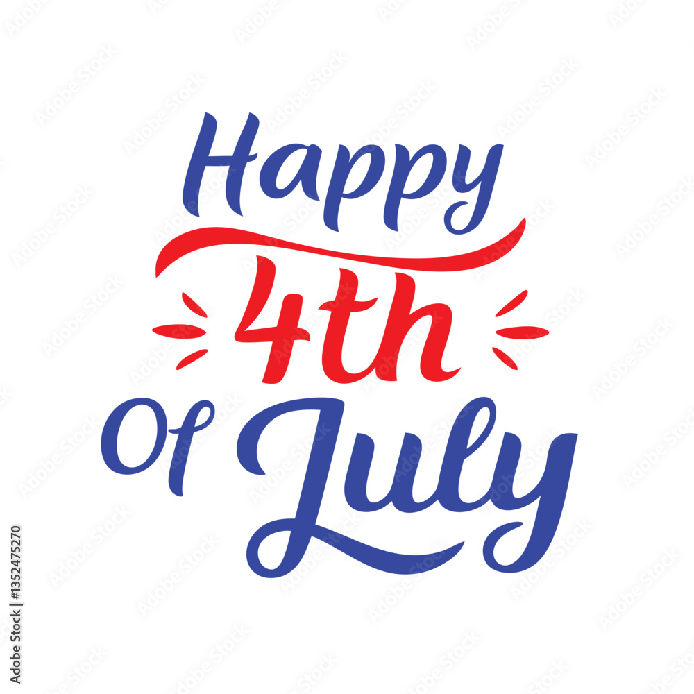 4th July Typography Vector Illustration and Calligraphy Text Design | Independence Day Graphics 4th July Typography Vector Illustration and Calligraphy Text Design | Independence Day Graphics