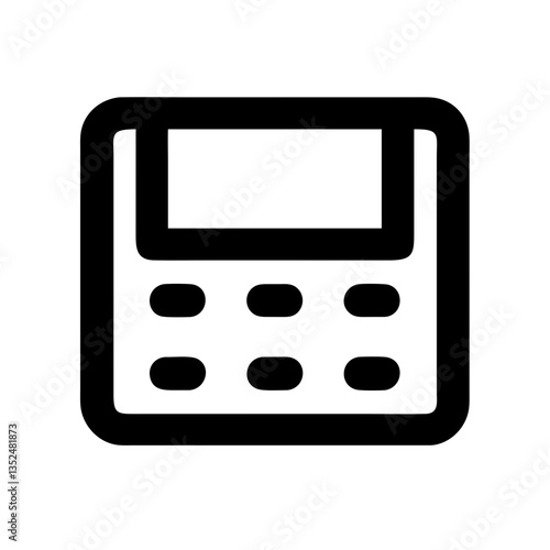 minimalistic calculator vector illustration for financial tools and productivity concepts

