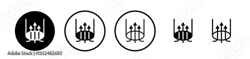 Air suction icons symbol. Flat and line design style.