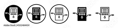 Dialysis icons symbol. Flat and line design style.