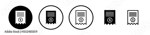 Invoice vector icon symbol. illustration sign collection.