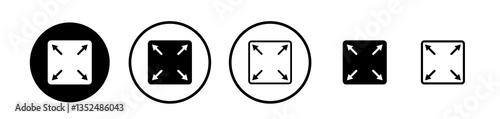 Large capacity icons symbol. Flat and line design style.