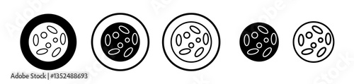 Thalassaemia icons symbol. Flat and line design style.