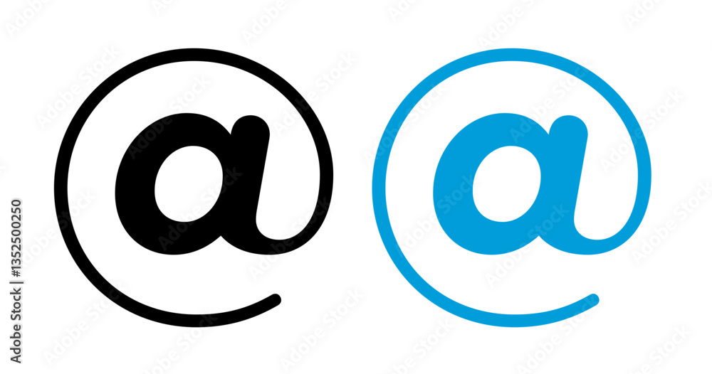 At vector icon symbol. illustration sign collection. At vector icon symbol. illustration sign collection.