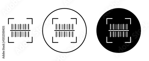 Barcode read vector icon symbol. illustration sign collection.