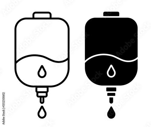 Blood transfusion vector icon symbol. illustration sign collection.