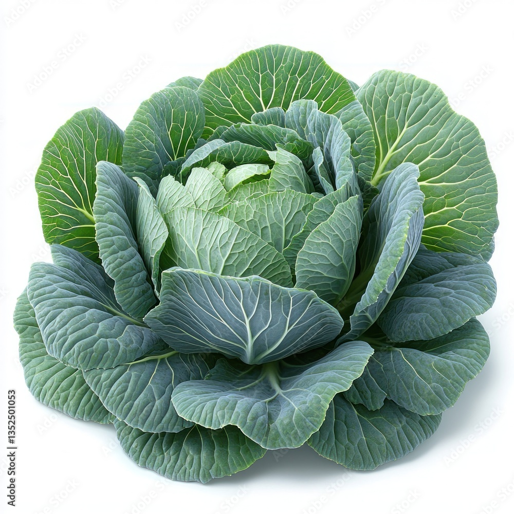 Obraz premium Vibrant Green Cabbage: A Fresh and Healthy Vegetable