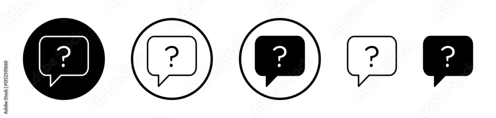 Comment question vector icon symbol. illustration sign collection. Comment question vector icon symbol. illustration sign collection.