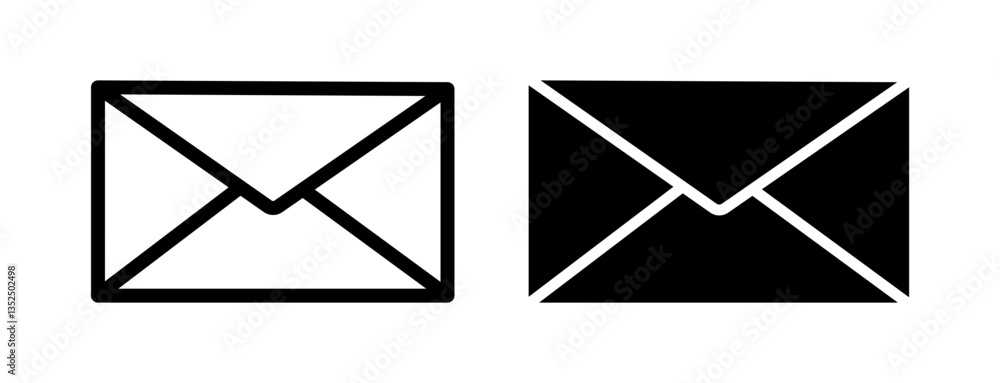 Envelope vector icon symbol. illustration sign collection. Envelope vector icon symbol. illustration sign collection.