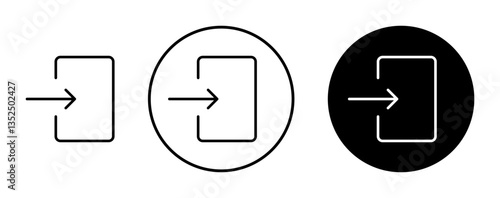 Enter vector icon symbol. illustration sign collection.