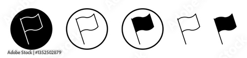Flag vector icon symbol. illustration sign collection.