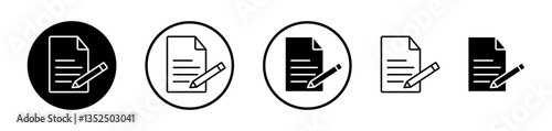 Form vector icon symbol. illustration sign collection.