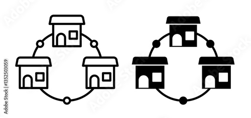 Franchise vector icon symbol. illustration sign collection.
