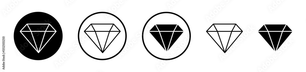 Gem vector icon symbol. illustration sign collection. Gem vector icon symbol. illustration sign collection.