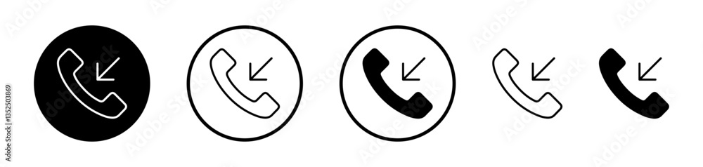 Incoming Call vector icon symbol. illustration sign collection. Incoming Call vector icon symbol. illustration sign collection.
