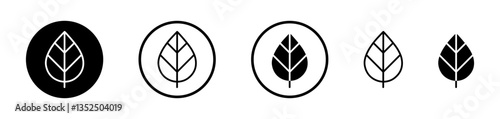 Leaf vector icon symbol. illustration sign collection.
