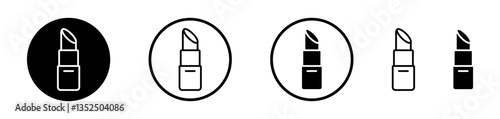 Lipstick vector icon symbol. illustration sign collection.