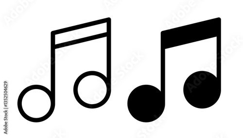 Music vector icon symbol. illustration sign collection.