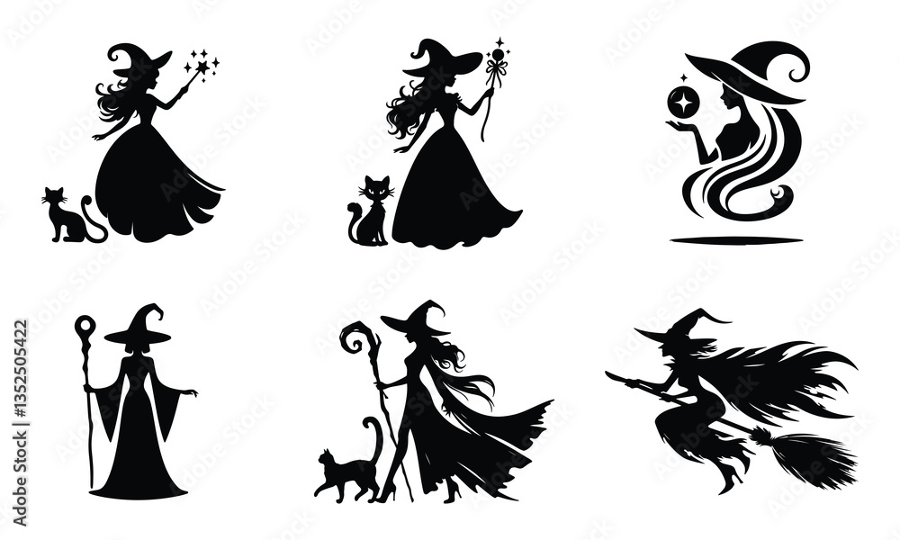 Silhouette of a Mythical Witch: A Symbol of Magic and Mystery
Silhouette of a Mythical Witch: A Symbol of Magic and Mystery