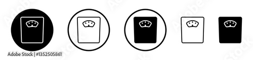 Scale vector icon symbol. illustration sign collection.