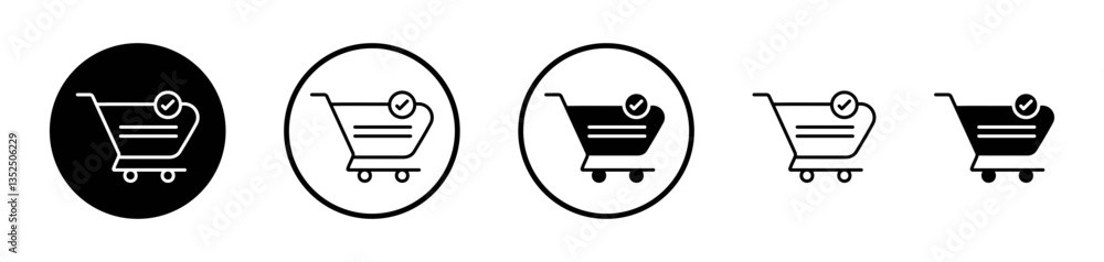 Shopping cart check vector icon symbol. illustration sign collection. Shopping cart check vector icon symbol. illustration sign collection.