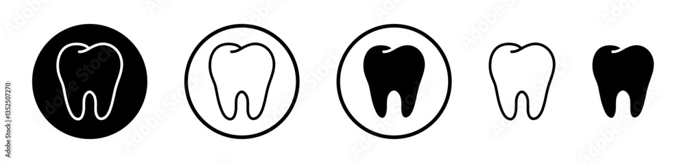 Tooth vector icon symbol. illustration sign collection. Tooth vector icon symbol. illustration sign collection.