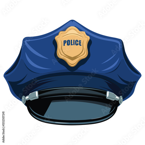 Police Officer Hat Vector Design