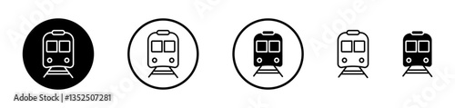 Train vector icon symbol. illustration sign collection.