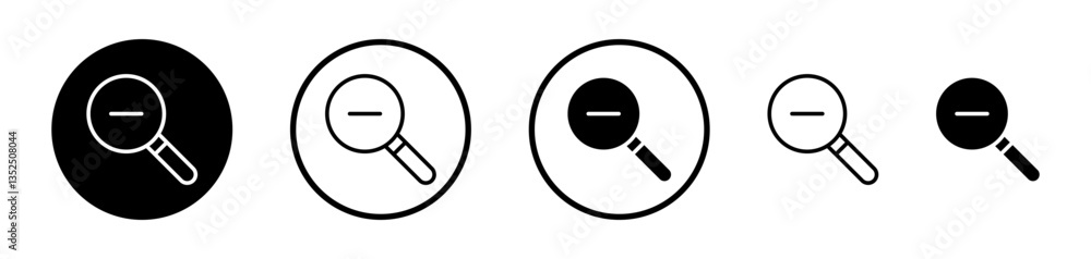 Zoom out vector icon symbol. illustration sign collection. Zoom out vector icon symbol. illustration sign collection.
