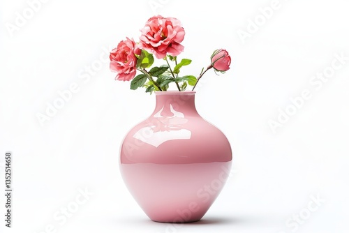 Wallpaper Mural a pink vase with roses  Torontodigital.ca