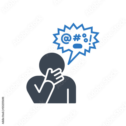 Swearing Expression Icon