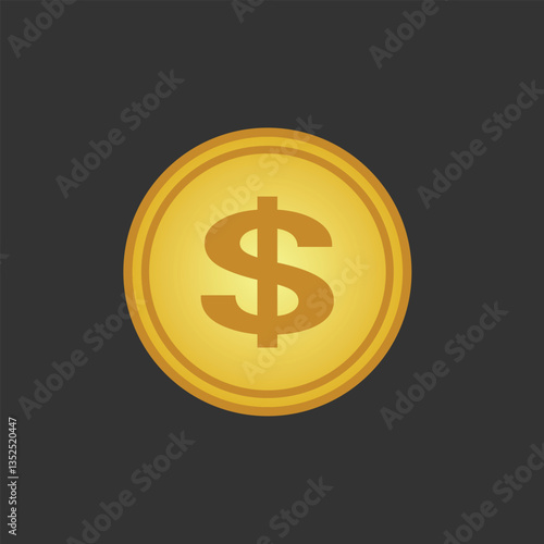 Dollar currency business graphic for marketing 