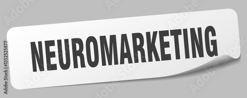 neuromarketing sticker. neuromarketing label