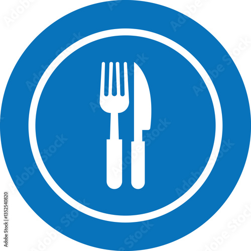 Cutlery, restaurant icon , Fork and Knife Restaurant Icon Design
