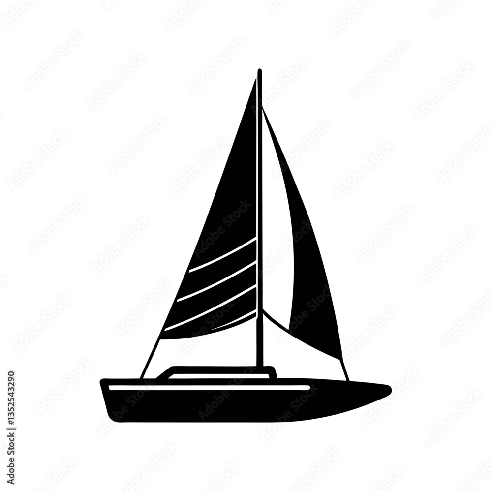 High Resolution Trimaran Black Vector
High Resolution Trimaran Black Vector