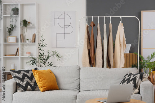 Interior of living room wit...