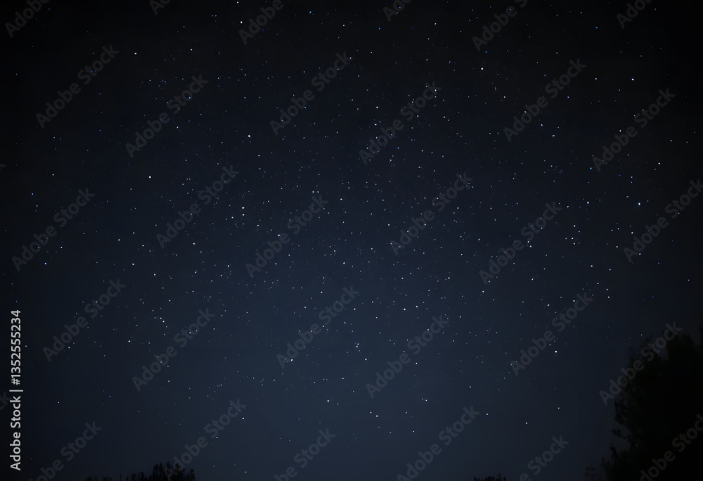 The sky is dark, with some stars visible. The sky is dark, with some stars visible.