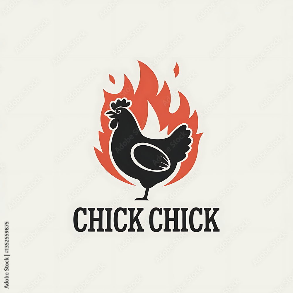 Obraz premium Vector illustration of an abstract chicken logo design for company