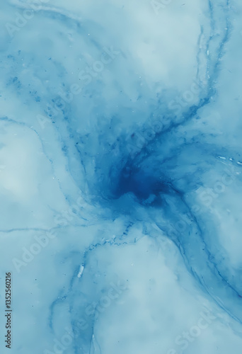 Delicate hues of blue blend together, forming a mesmerizing whirlpool that evokes a sense of calm and serenity, inviting viewers to explore its depths Generative AI