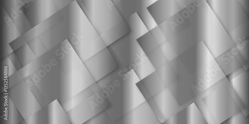 Abstract silver, gray technology concept diamond triangle geometric line background. modern seamless business technology concept geometric shapes. squares and triangle with soft shadows as pattern.
