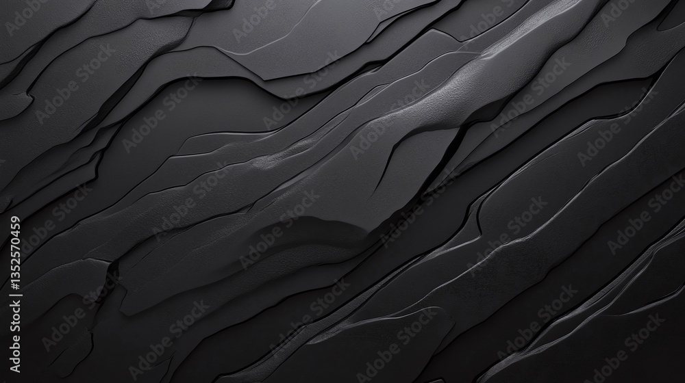 Obraz premium Elegant black modern background with subtle artistic textures