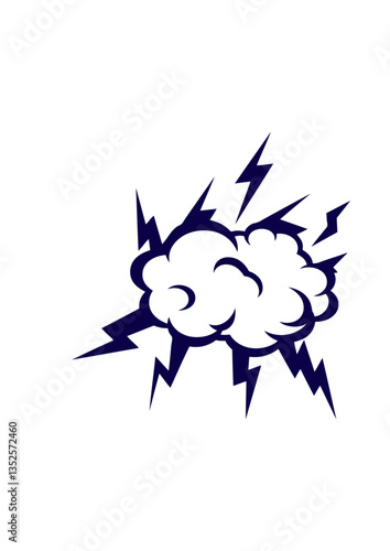 nuage eclair foudre nuageux