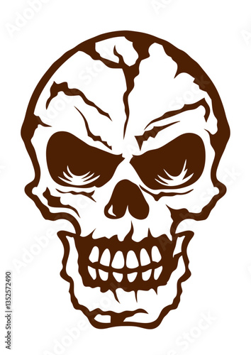 tete de mort halloween crane