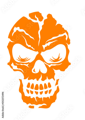 tete de mort halloween crane